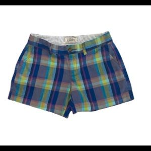Old Navy 5” Shorts in Multi Color Plaid, Sz 4